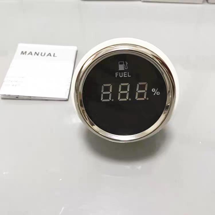 52mm Digital Oil & Water Level Gauge, Waterproof & Dustproof Pointer Display.
