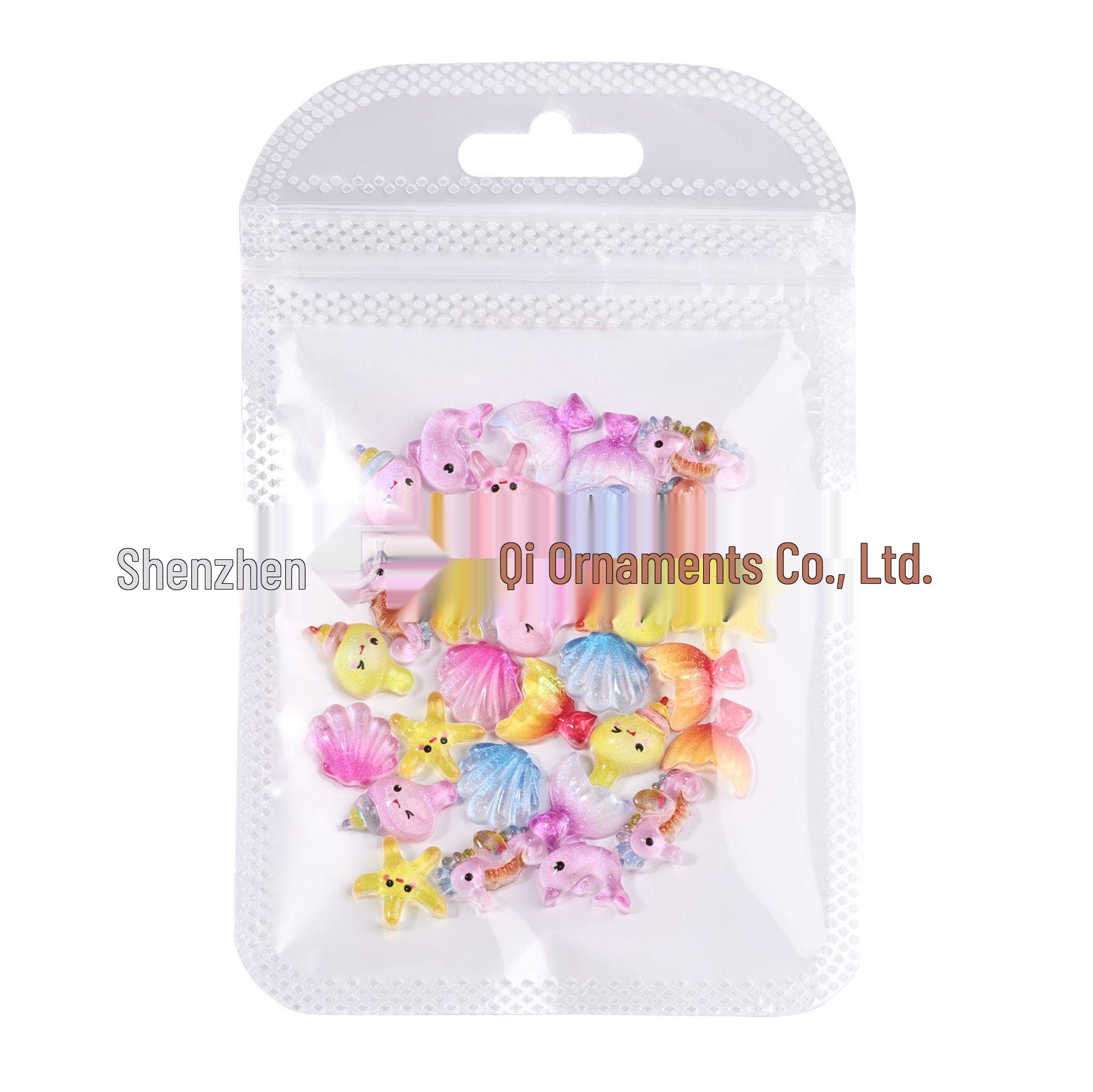 

Colorful Dolphin Nail Art & DIY Accessories: Pearlescent Koi, Wearable Nails, Phone Cases, Earrings Mixed