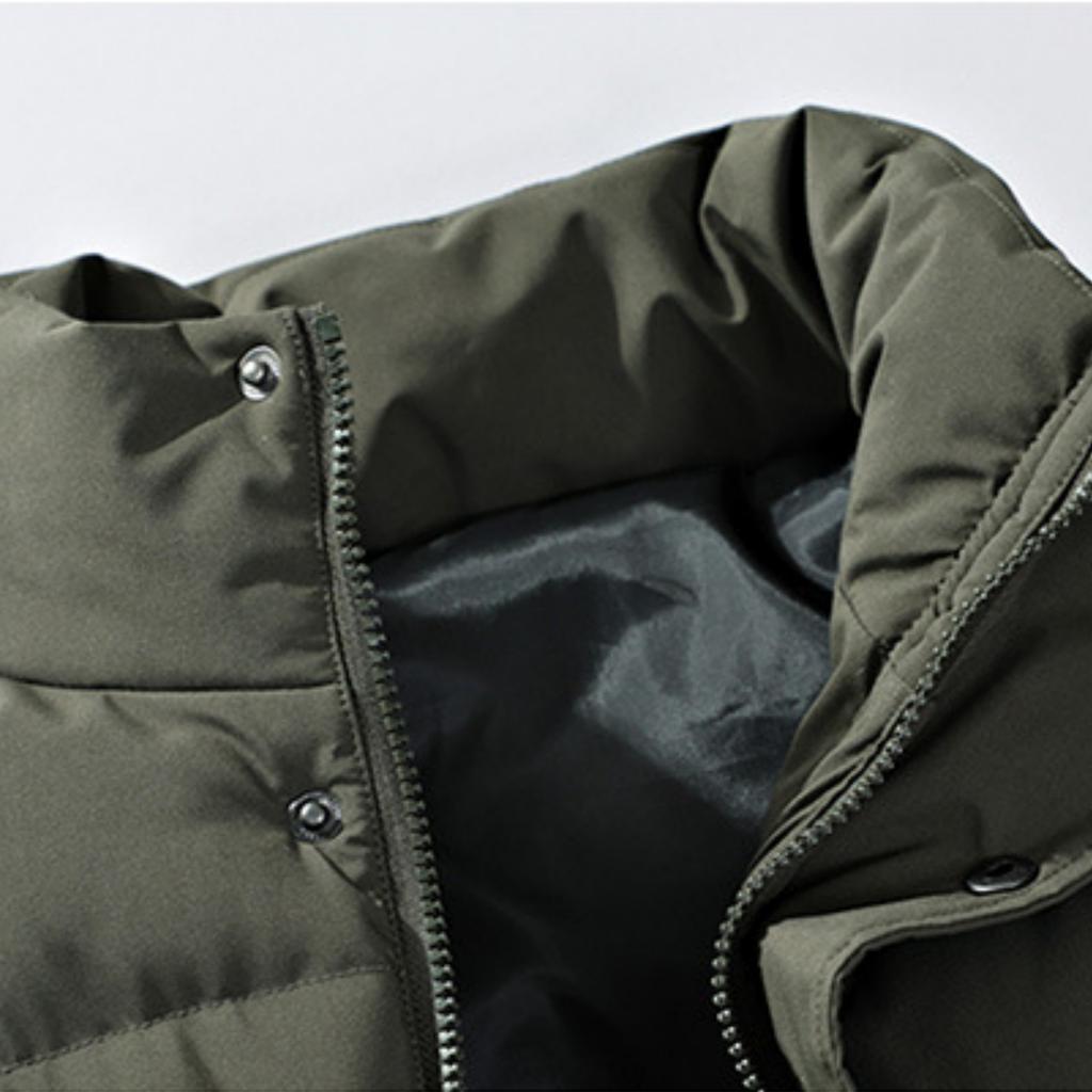 Men's -color Casual Stand-up Collar Vest, Men's Loose Workwear Sleeveless Jacket Vest