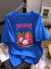 T-shirt Estive 100% Cotone Donna Frutto del Drago Stampe di Origine Locale Top Morbidi Larghi Girocollo Manica Corta Abbigliamento Donna per le Vacanze