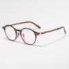 Japanese-style anti-blue light women's black frame ultra-light oval versatile eyeglass frames for men tr Korean Style
