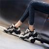 Sneakers Women's Spring 2025 New Casual Running Breathable Leather Women's Shoes Heightened Platform Dad Shoes