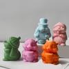 Easy Releasing Silicone Mold Crafting Groundhog Statues Moulds Candle Silicone Molds Suitable for Various Materials