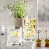 340ml or 315ml Transparent Engraved Glass Cups Tall or Short Both Give A Sense of Ceremony When Used for Wine and Tea Gift Cup