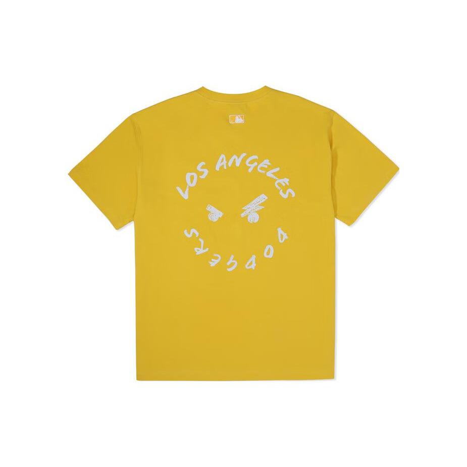 

New MLB Frown Bear Series T Shirt Unisex Yellow 3ATSEC623-07MSS L