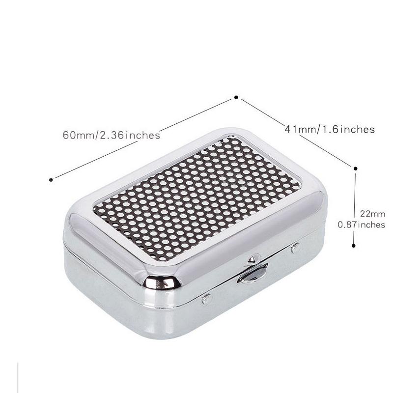 Portable Pocket Ashtray with Lid, Stainless Steel Metal Car Ash Tray, Mini Travel Cigarette Ash Holder for Outdoor Use