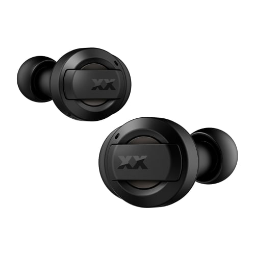 JVC Kenwood HA-XC72T-BA Wireless Earphones, Bluetooth, Noise Cancelling, Black, XX Series, Deep Bass, Low Latency, Waterproof, Dustproof, with Sticker