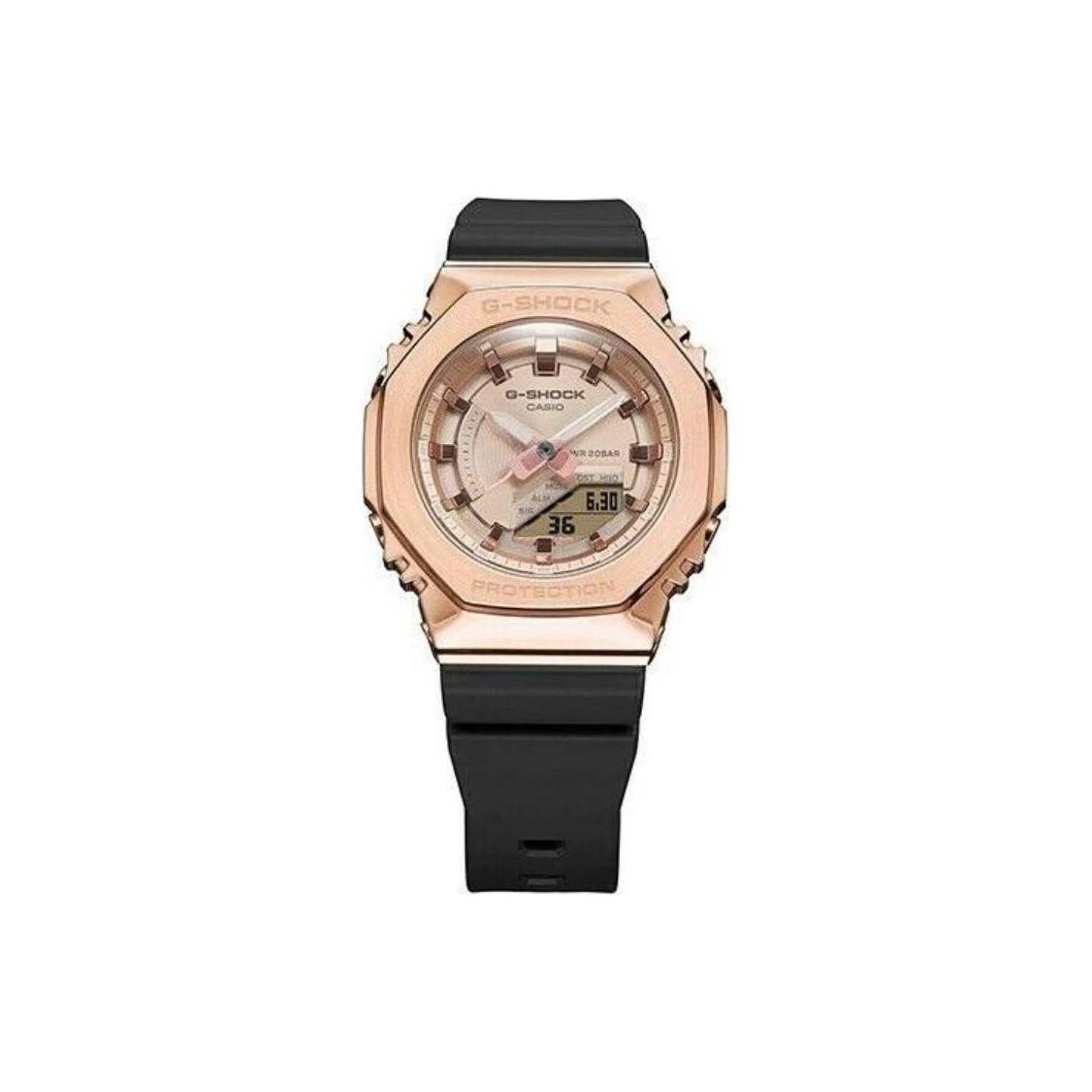 CASIO Women s Full Metal Series Gold Watch GM-S2100PG-1A4PR Rose Gold Watch Dial