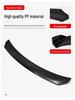 Universal Carbon Fiber Pattern Front Lip Kit for Cars - Three-Piece Accessory Set