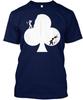 Pipmen Ace Of Clubs White T-Shirt Made In the USA Size S To 5XL