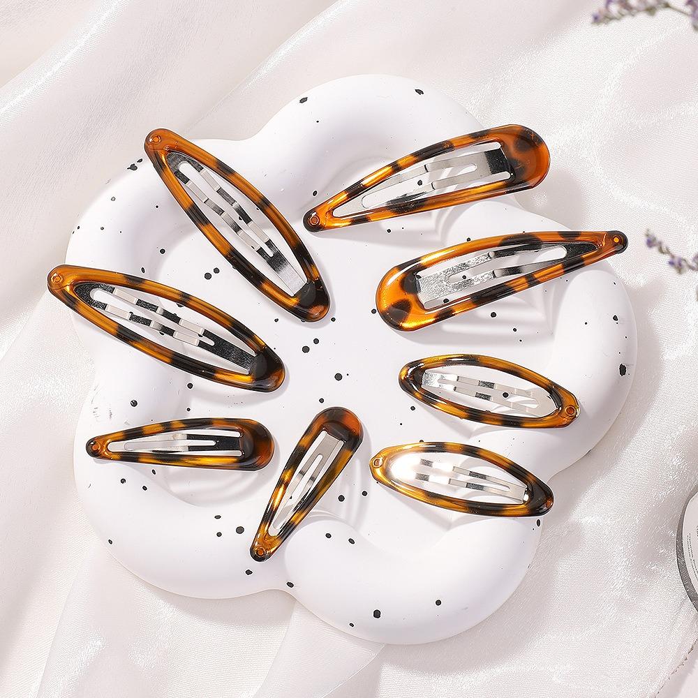Leopard Printed Hair Drop Clips for Girls Colorful Hair Clamp Pins Hairpins BB Barrettes, Children and Girls Headwear Accessorie