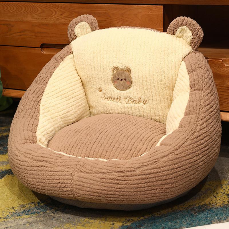 Karikatür Sevimli Kedi Futon Yastık Yumuşak Dolgulu Peluş Yastık Sırt Yastık Kanepe Ev Kalınlaştırılmış Tatami Yatak Odası Zemin Yastık