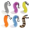 Foxes Costumes Cosplay Foxes Mask Cats Half Face Mask Foxes Tail Set Halloween Animal Fancy Costume Accessories Kit
