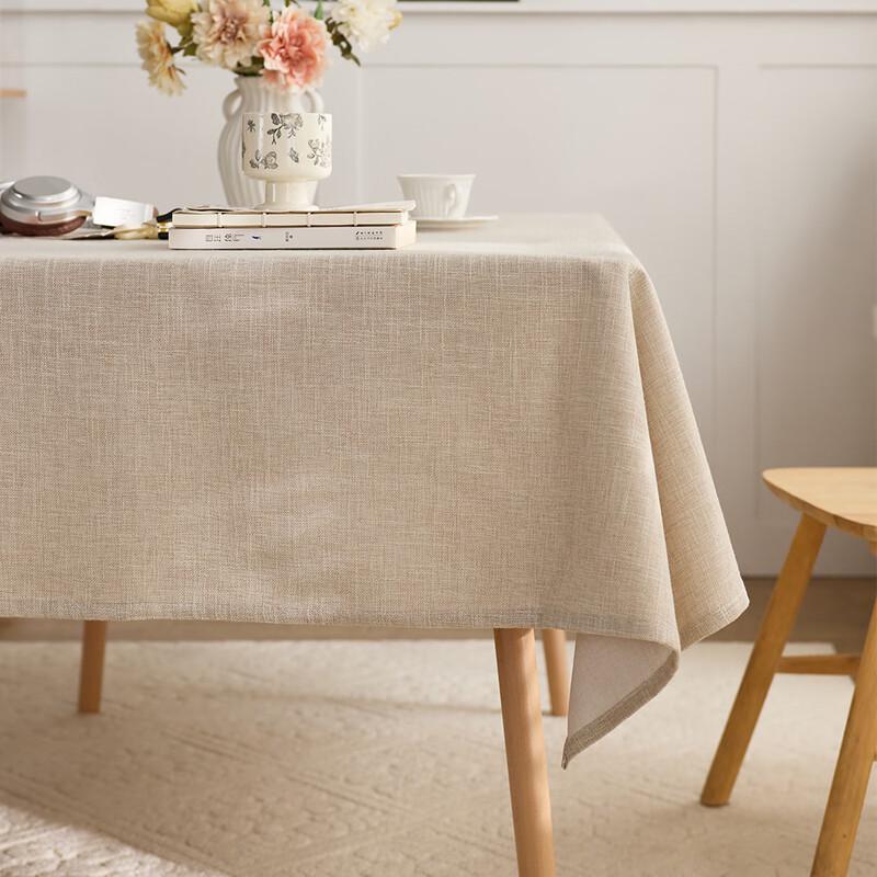 

Cotton Linen Style Fabric Tablecloth 140 x 200 cm