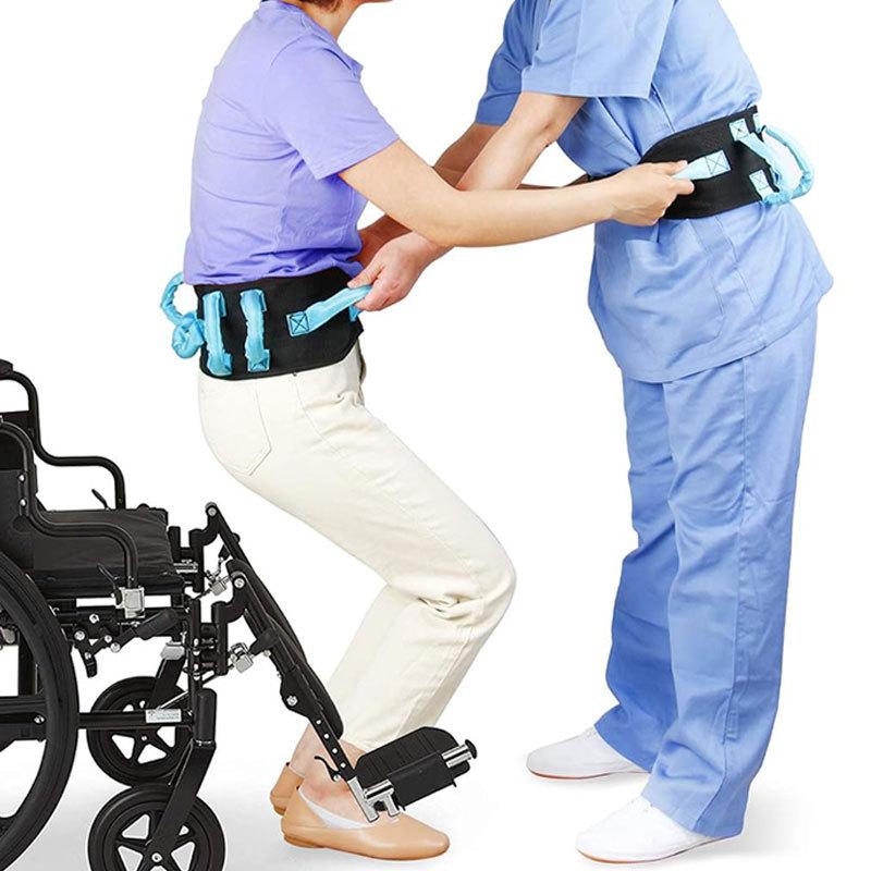 Elderly Waist Traction Assist Belt with Handle, Non Slip Support, Adjustable and Breathable for Patient Care Walking Belt