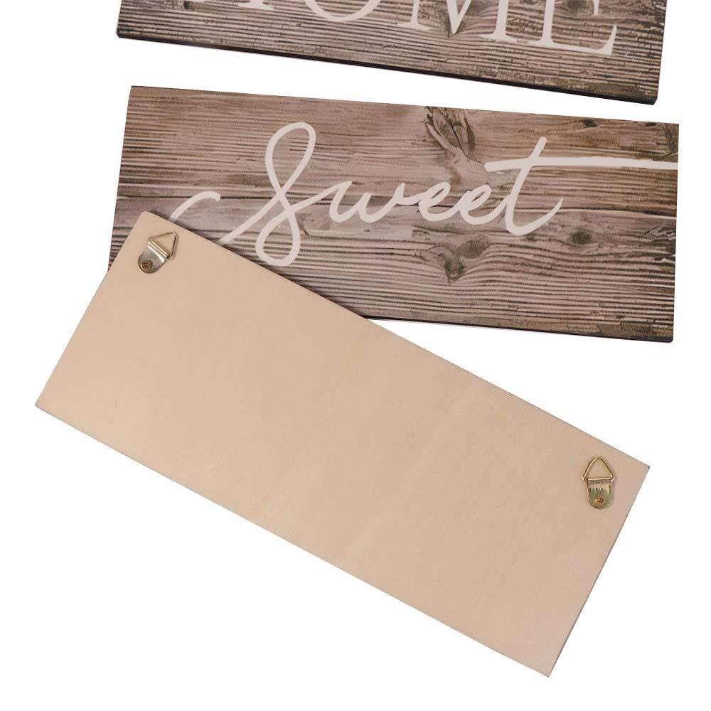 The Feeling of Returning Home Letters Sign Rustic Style English Letter Hanging Board  Wedding