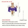 2D Flat 1pc Vintage Elegant Jesus Resurrection Lily Cross Acrylic Brooch, Unique Irregular Shape Prayer Jewelry ,ideal Christmas Gift