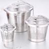 Stainless Steel Loose Tea Leaf Brewing Basket Filter Holder Infuser with Chain