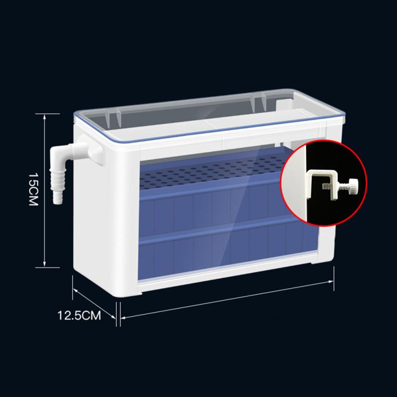 Cutie de filtru 3-în-1 Filtru superior broasca țestoasă Nivel scăzut de apă Filtru de circulație pentru purificator de apă pentru acvariu