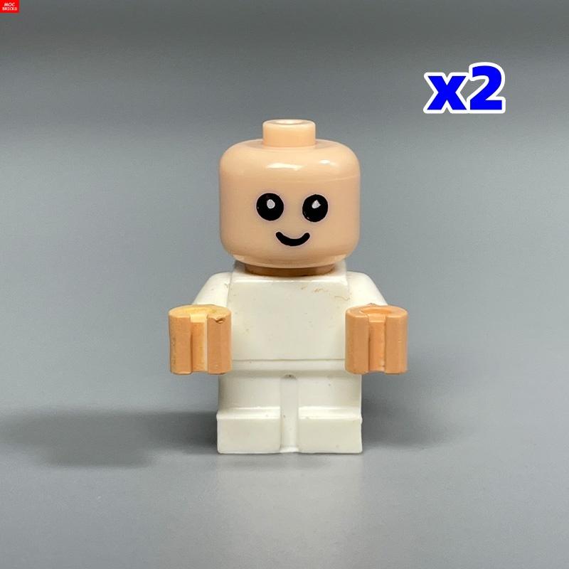 MOC Bausteine Baby Kinderwagen Kinderwagen Flaschenhalter Bildungsbausteine Kinder Mädchen Spielzeug Geschenk