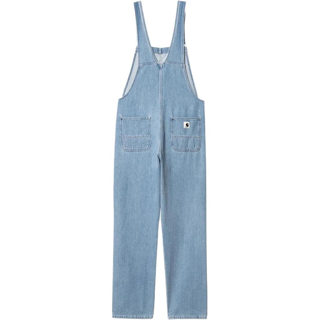 Carhartt WIP FW24 Straight Leg Rivet Multi-Pocket Logo Adjustable Strap Overalls Women Overalls I031250-01-12