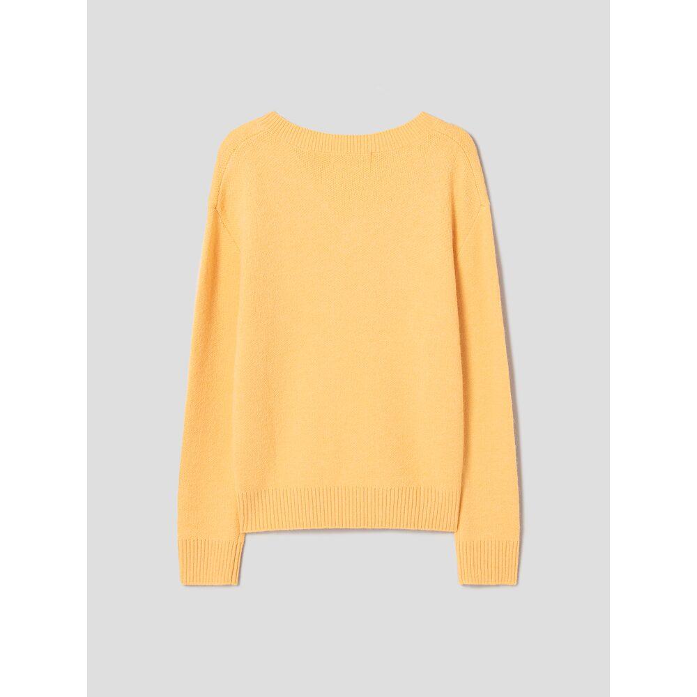 8SECONDS V-Neck Pullover Yellow
