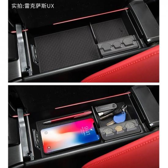 For Lexus UX UX200 UX250h Armrest Storage Box Central Console Tray
