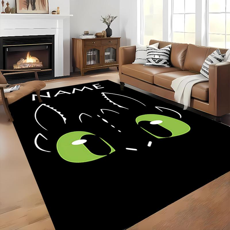 Custom Personalization How To Train Your Dragon Toothless Area Rug - Perfect For Kitchen, Bathroom,Laundry Room Decor Large Size Available,Gift All Se