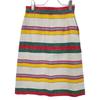 Gucci 739409 Multicolor Striped Linen Skirt Skirt 36 multicolorUsed