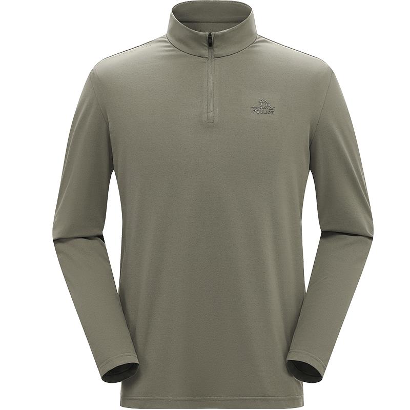Pelliot Outdoor Quick Dry Long Sleeve Stand Collar T-Shirt