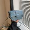 Stylish Pu Leather Saddle Bag For Women Trendy Street Style Crossbody Bag 2023