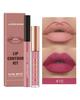 Langmanni Lipgloss Lipliner-Set 2 Sets nicht klebendes Cup-Matt-Lipgloss-Set