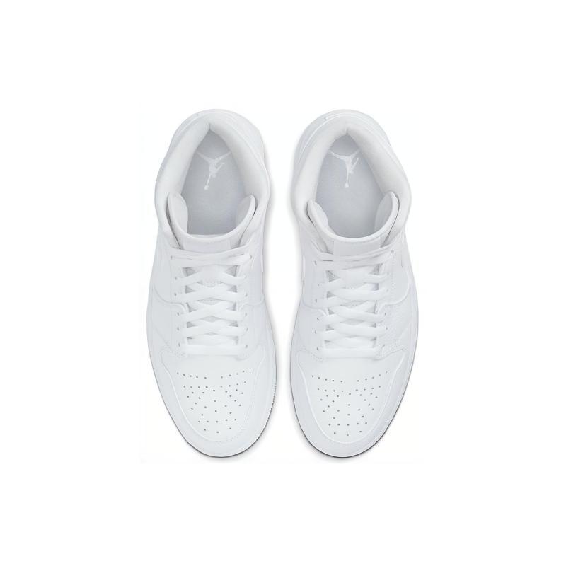 Air Jordan 1 Mid 'Triple White 2020' Jordan 554724-130