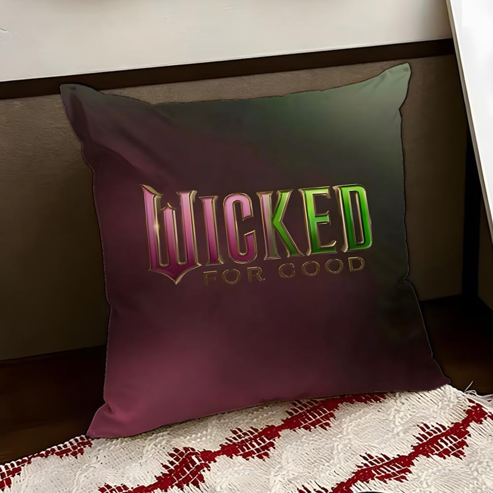 Movie WWicked Cushion Cover Reversible Soft Durable Pillow Cover Home  Car MultiScene Use for Daily Comfort