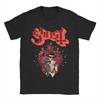 Ghost Band Valentines Day Flower Heart Skull 100 Cotton TShirt For Mens Beach Aesthetic T Shirts O Neck Tees Oversized Tops