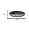 Interior Car Decor American US Flag Symbol Logo Car Steering Wheel Cover Center Sticker For Focus Fiesta Fusion Mondeo Kuga
