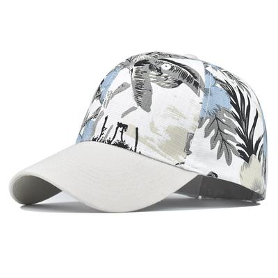 Fashion Men Women Adjustable Baseball Cap Snapback Printing Flowers Couple Hats Quality Cotton Unisex Summer Caps Bone