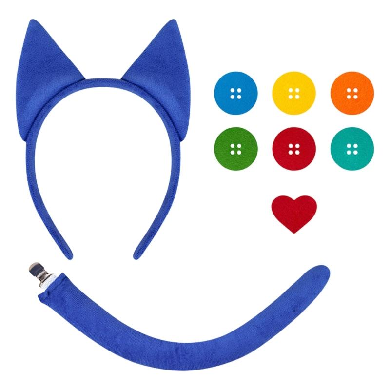 

Cats Dressing up Costume Accessories Cats Ear Headband Tail for Women Kid Girl Masquerade Christmas Halloween Cosplay