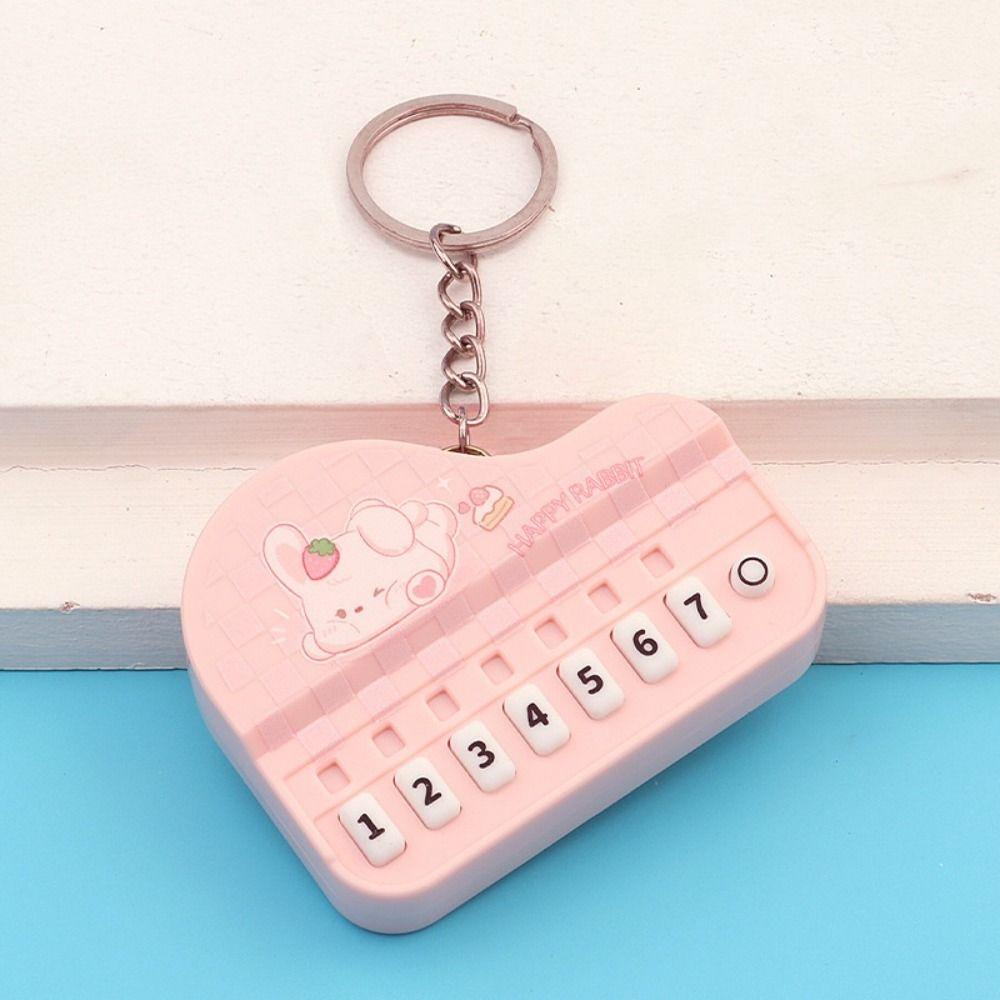 Mini Size Musical Instrument Toy Portable Piano Key Chain Electronic Keyboard Keychain  Children