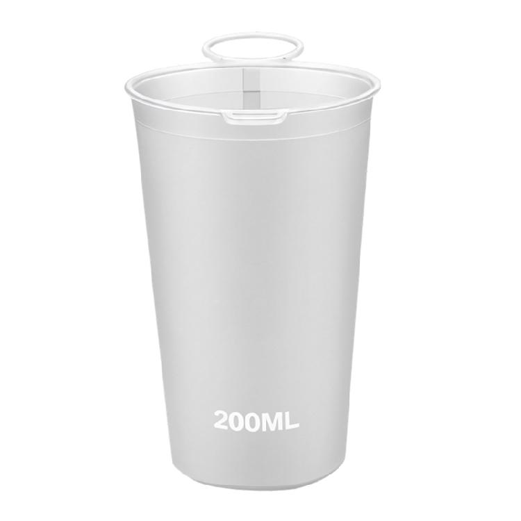 Flexible Sport Water Flask Outdoor Foldable Water Bottle 200ML Foldable Travel Water Cup For Running Cycling And Travel белый