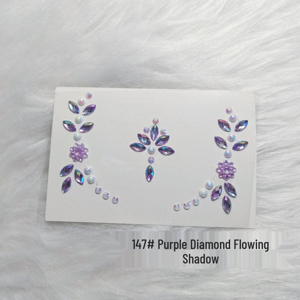 Kids' Rhinestone Eye and Brow Stickers for Makeup and Performances
