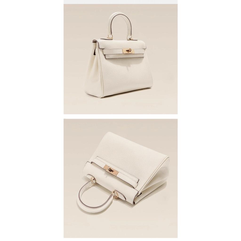 Kožená dámská taška první vrstva hovězí kůže vzor liči prémiová taška přes rameno lehký luxusní dojíždějící dámská kabelka