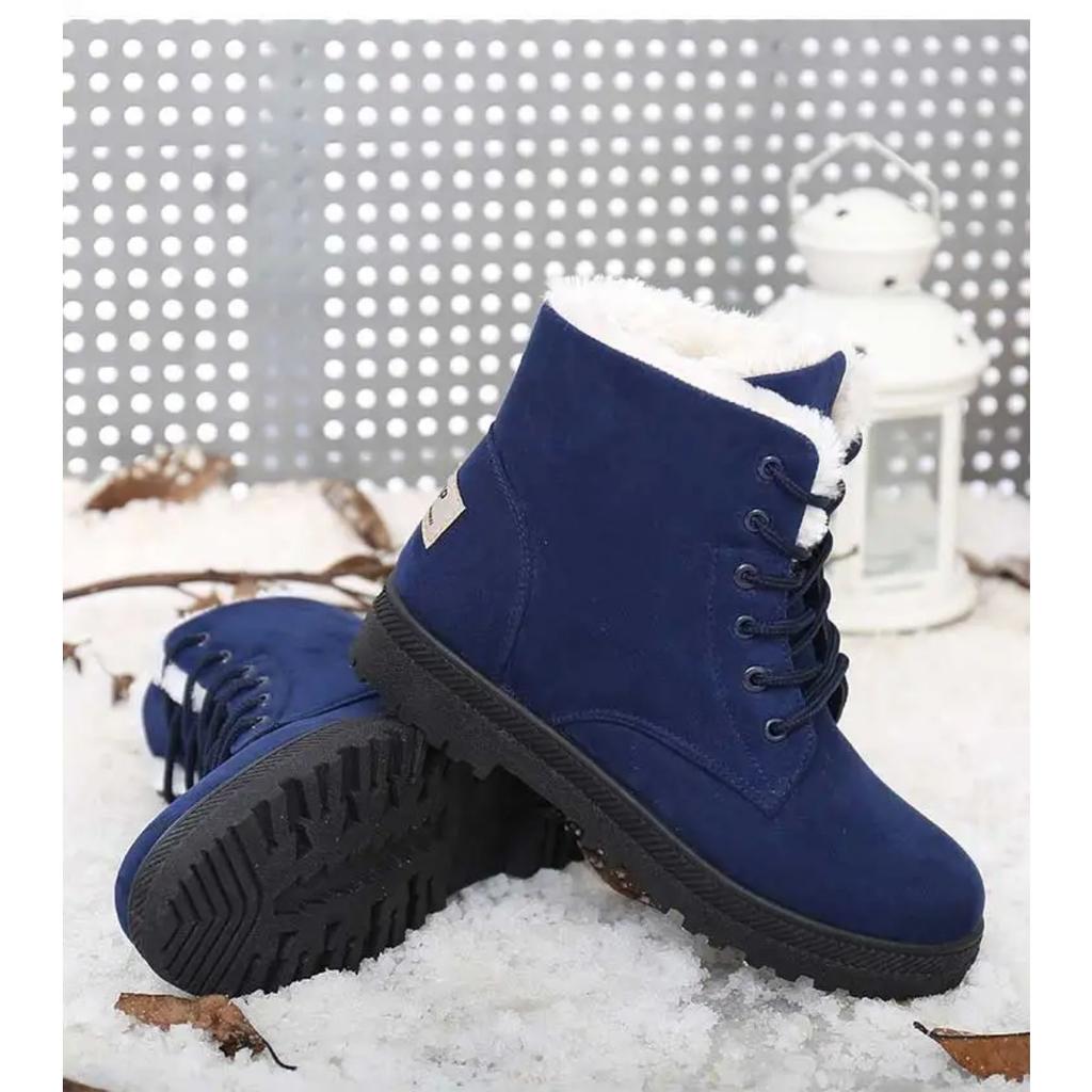 Women's Winter Boots Low Heels Women Boots With Fur Warm Winter Shoes Women Snow Boots Ankle Botas Mujer Winter Footwear Female