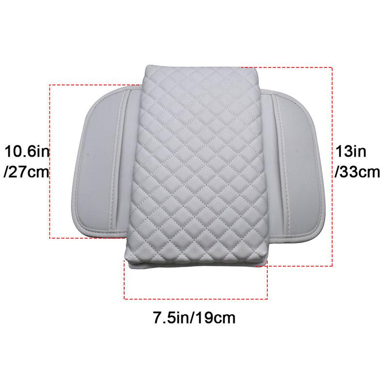 PU Leather Car Armrest Pad Center Console Armrest Mat For Tesla Model 3 Y Auto Armrests Storage Box Cover Car Accessories