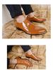 Retro Britse Heren Business Casual Lakleren Veterschoenen, Grote Maat 48