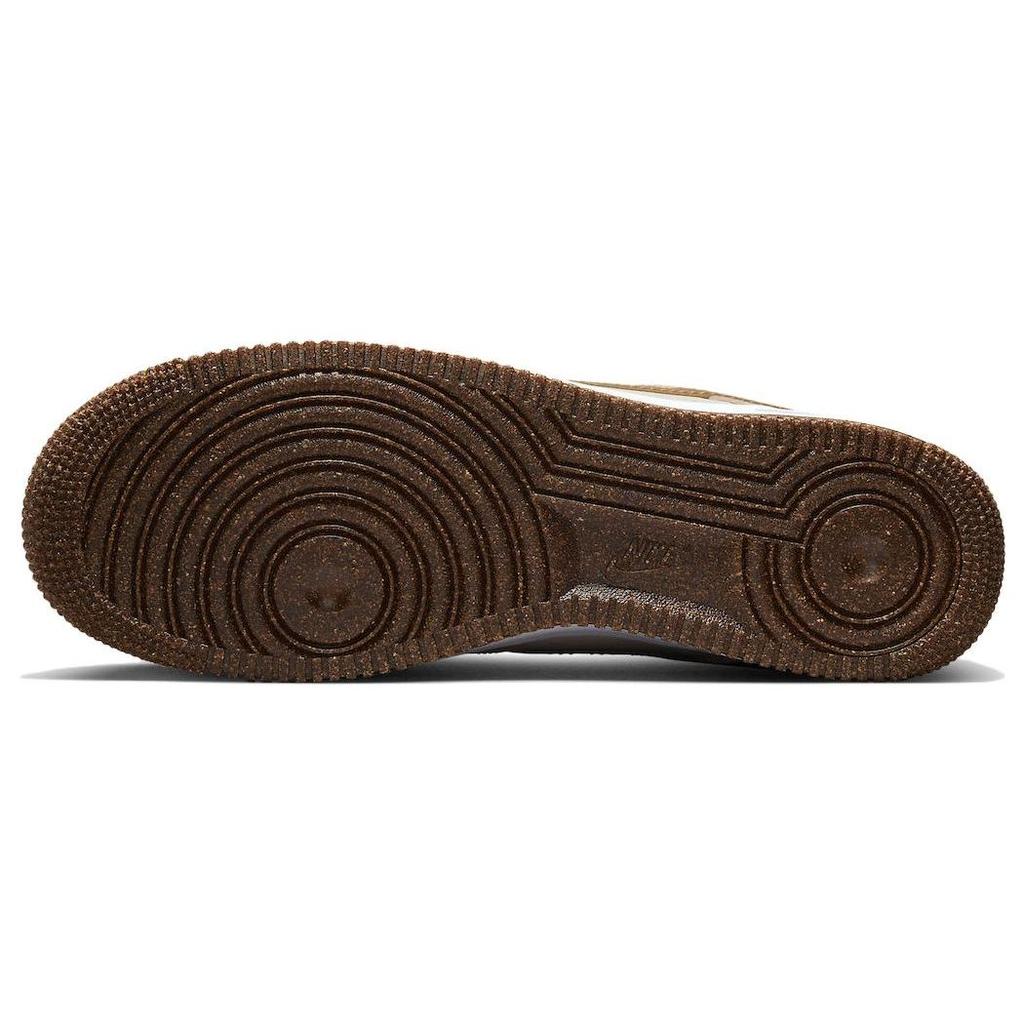 Nike Air Force 1 07 LV8 EMB Inspected By Swoosh Men Sneakers Brown Pearl-White Sesame DQ7660-200