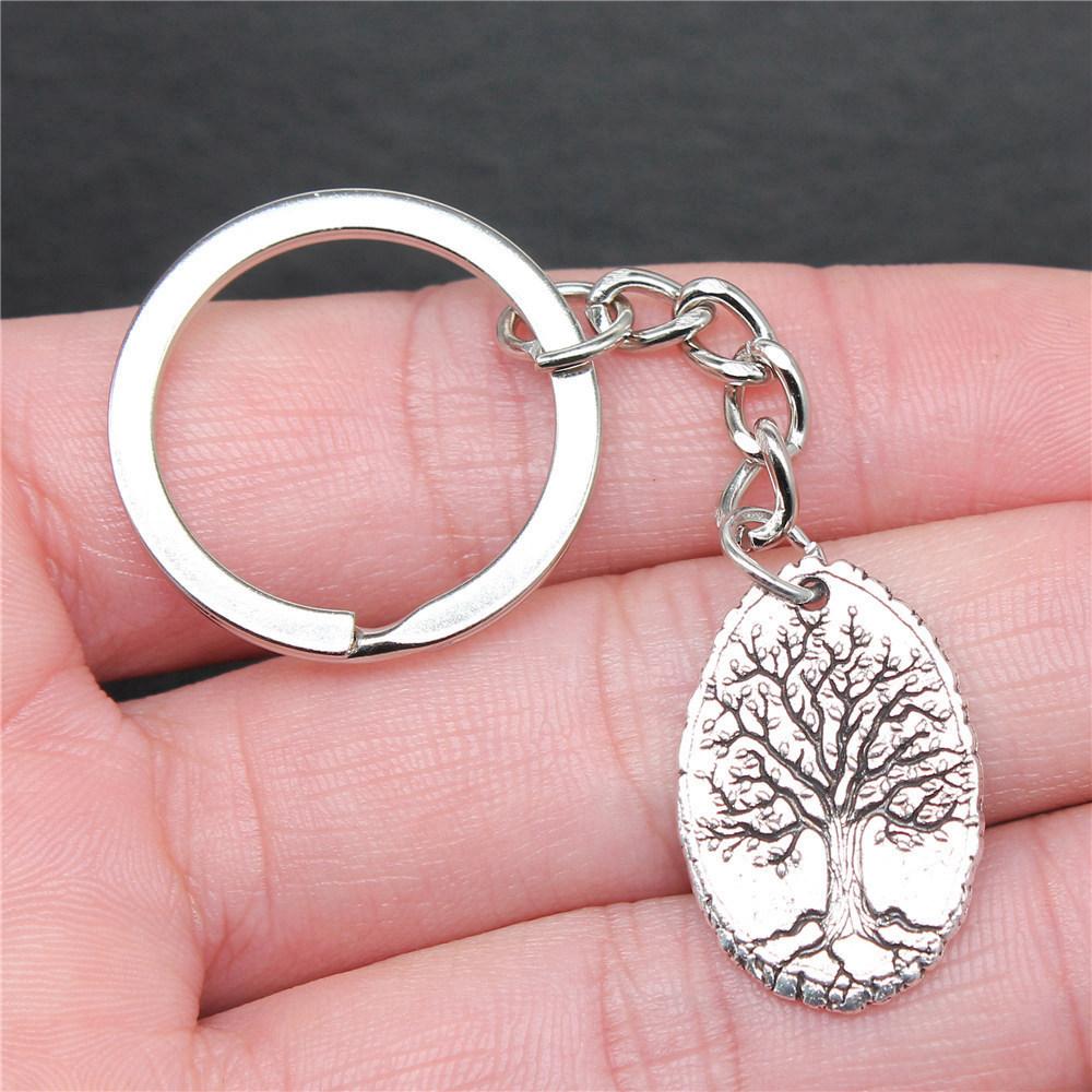 28mm Schlüsselanhänger Lebensbaum Kabbalah Hochzeitsschmuck Zubehör QY054