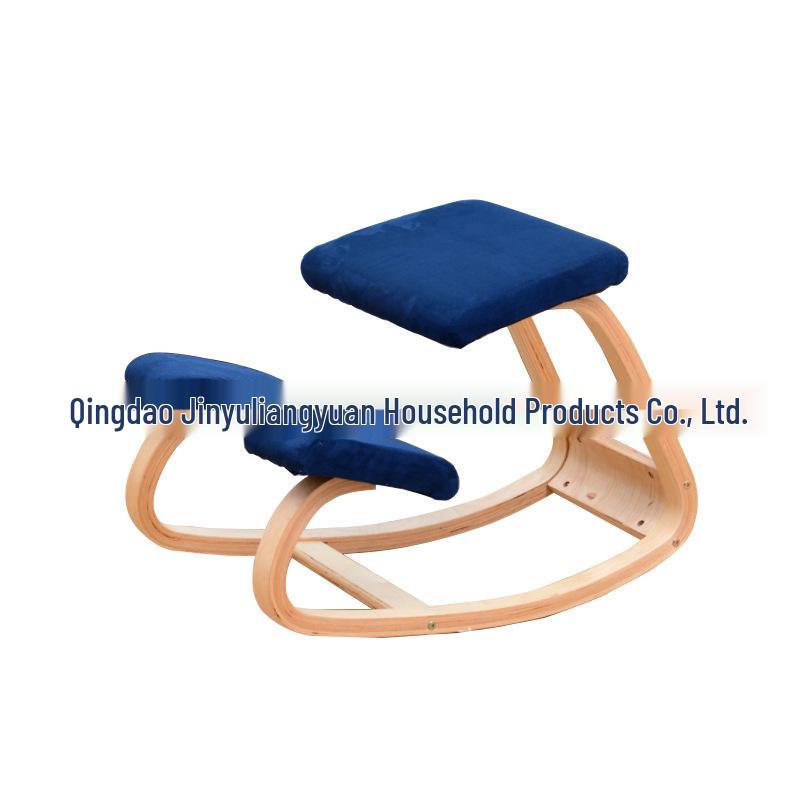 Ergonomic Wooden Kneeling Chair for Posture Correction