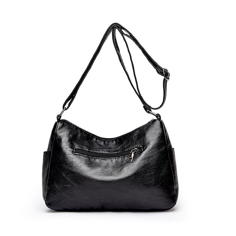 Dámská crossbody taška Taška pro matku středního věku Měkká kožená taška přes rameno