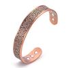 Vintage Red Copper Magnetic Therapy Bracelet for Men - European and American Style